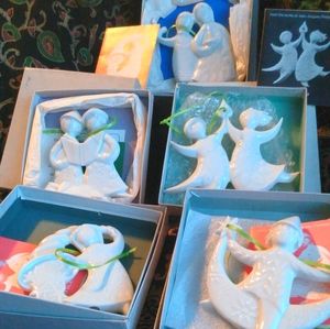 5 VINTAGE HAVILAND 1970'S ORNAMENTS